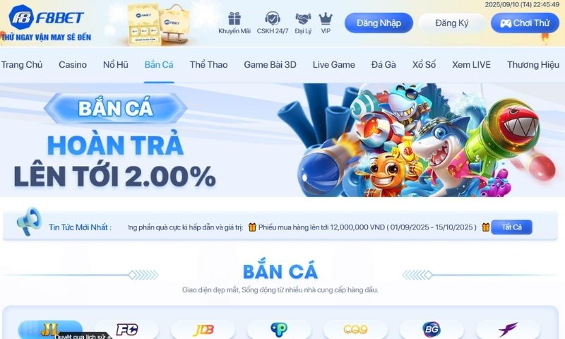 F8BET Bắn cá – lựa chọn giải trí hấp dẫn hàng đầu